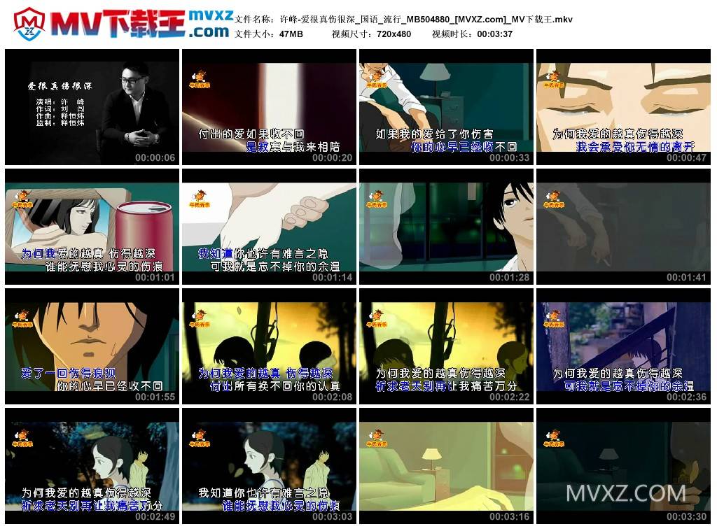 许峰-爱很真伤很深_国语_流行_MB504880